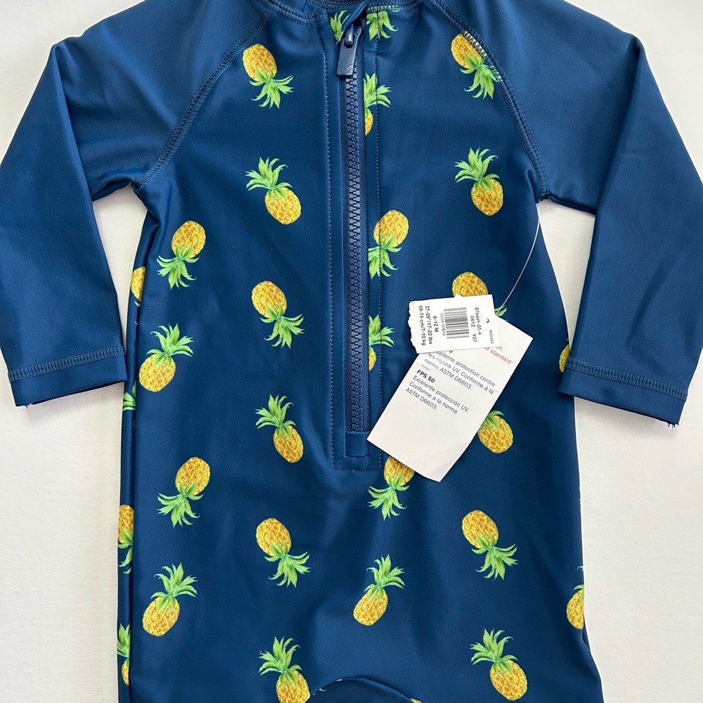 3/$20 Old Navy Kids Pineapple Rashguard - Navy B